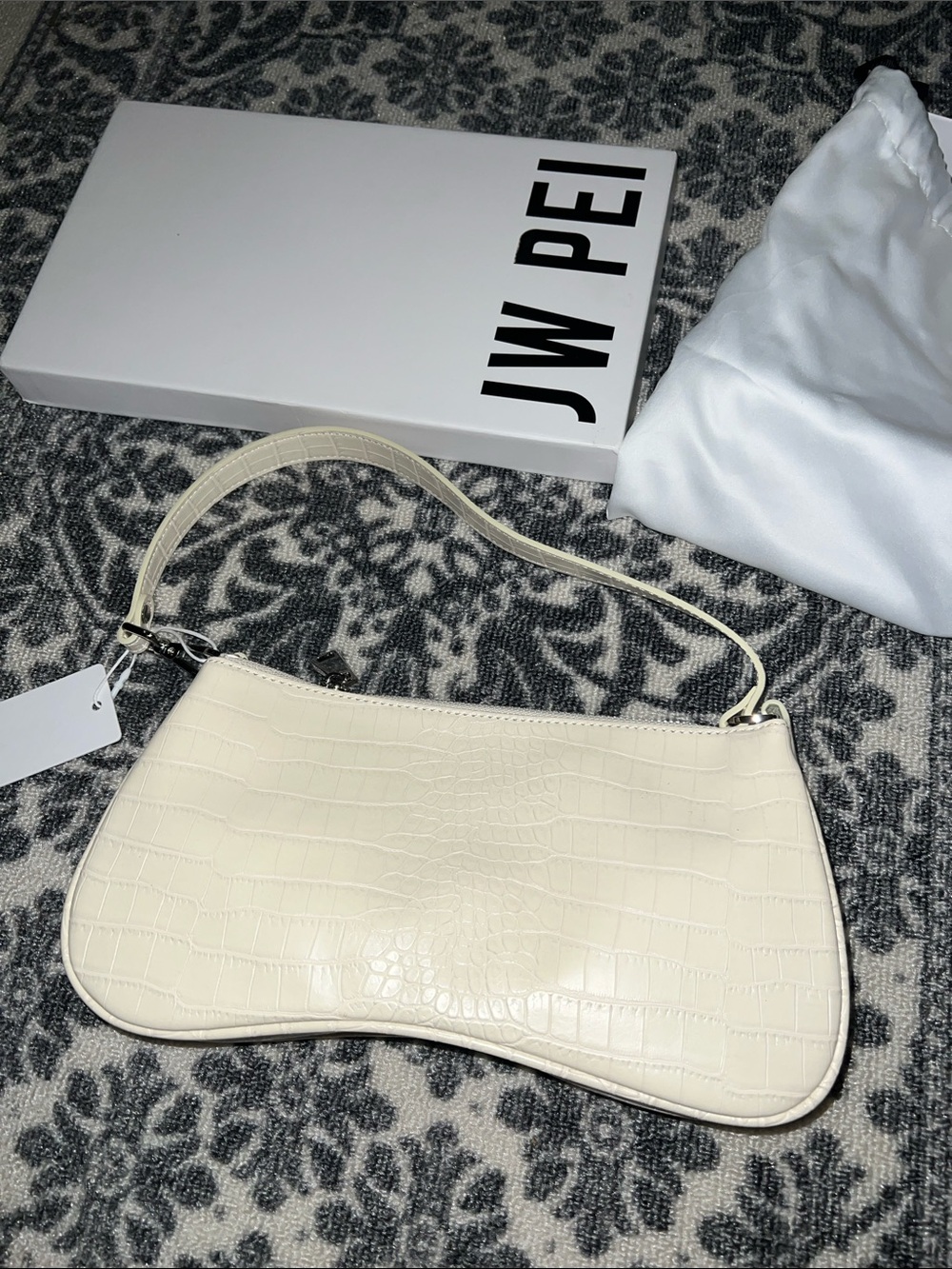 JW PEI croc print mini shoulder bag